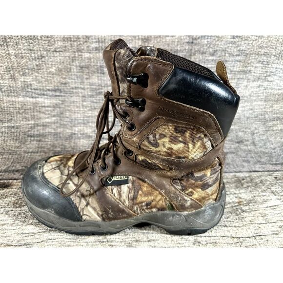 Field and Stream Primaloft 800g Insulation Gore-tex Camo Hunting Boots 9.5 - Picture 7 of 10
